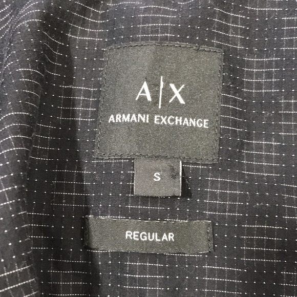 Armani Exchange black long sleeve button down Small mens dress shirt - Picture 4 of 6